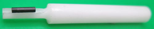 ITEM #PINPUNCH: WATERMAN SAFETY PIN-PUNCH. USE TO PUNCH OUT SAFETY MECHANISM WITHOUT PUNCHING OUT THE SMALL PIN AT THE END OF THE BARREL. DESIGNED TO FIT AROUND THE SMALL CYLIDRICAL PIN INSIDE THE TOP OF THE WATERMAN SAFETY BARREL. MADE OF HARD PLASTIC SO IT WON'T SCRATCH. 